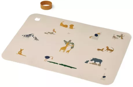 Liewood Jude Silikon-Tischset „All together / Sandy “, 42x30cm