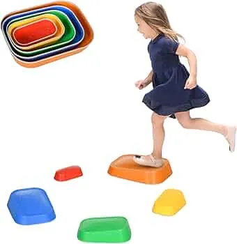 Outsunny Lot de 5 pierres de marche pour enfants de 3 à 8 ans, empilables : Amazon.ca: Jeux et Jouets