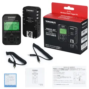 YONGNUO YN622C-KIT Kit de disparo de flash E-TTL sem fio, com tela LED para Canon, incluindo 1 controlador YN622C-TX e 1 transceptor YN622C II | Amazon.com.br