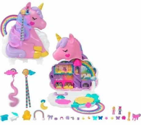 Køb Playset Polly Pocket Coffret Salon De Coiffure Licorne Arc-En-Ciel fra boligcenter.dk