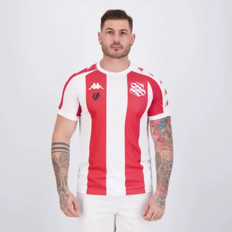 Camisa Kappa Bangu I Supporter Vermelha e Branca - FutFanatics