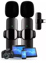 Microfone Lapela Duplo Sem Fio 2 Em 1 Plug And Play Cor Preto | MercadoLivre