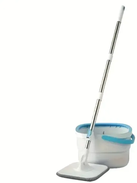 Esfregona quadrada (modelo branco e azul). Link do site: https://share.temu.com/WoSCujM3tjA