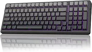 Amazon.com: AULA F99 Pro Wireless Mechanical Keyboard,Gasket Hot Swappable Custom Keyboard,RGB Backlit,Pre-lubed Linear Switches,Side Printed PBT Keycaps,2.4GHz/USB-C/BT5.0 Mechanical Gaming Keyboard : Video Games