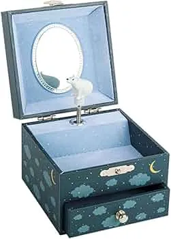 Trousselier 6260122 Musikspieldose für Kinder, Bär im Wald, nachtleuchtend, Schmuckschatulle mit ausziehbarer Schublade, Schmuckkästchen, Aufbewahrung : Amazon.de: Fashion