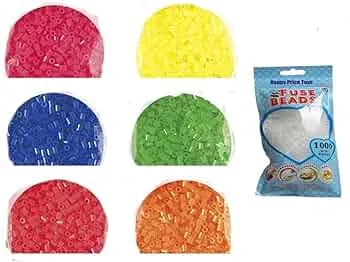 Bügelperlen Neonfarben