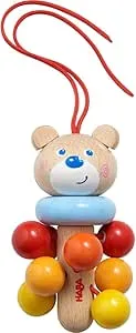 HABA 305231 - Hängefigur Bär, Babyspielzeug für Babyschale, Spieltrainer, Kinderbett und Kinderwagen, Holzspielzeug ab 6 Monaten: Amazon.de: Spielzeug