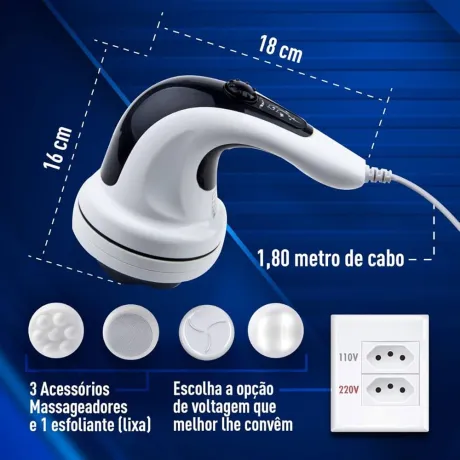 Massageador elétrico portátil muscular corporal, Orbit 127V, Relaxmedic | Amazon.com.br