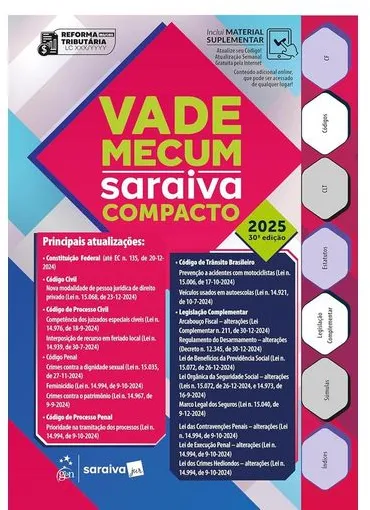 Vade Mecum Compacto 2025 - Livrarias Curitiba