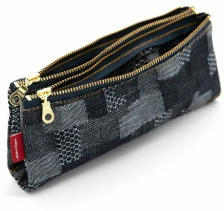 Luddite - Bendy Pen Case - Patchwork Denim