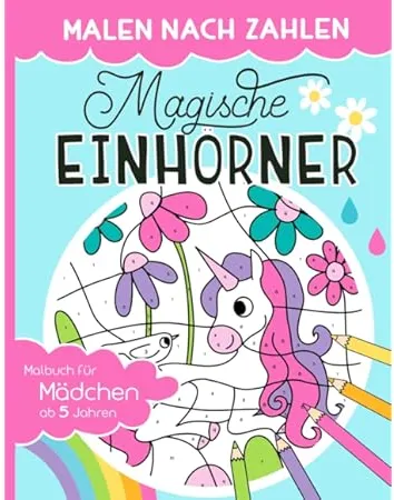 Malen nach zahlen ab 5: Erstaunliches Einhorn Malbuch Buch mit zahlen für Mädchen ab 5 Jahre | Enthält verschidene magische Bilder für Ihr Kind zum Ausmalen. : Fox, Genius: Amazon.de: Bücher