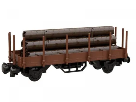 BlueBrixx - Specials - 105075 - Stake Wagon small (8w)