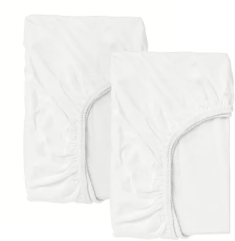 LEN Spannbettlaken für Babybett, weiß, 60x120 cm - IKEA Schweiz