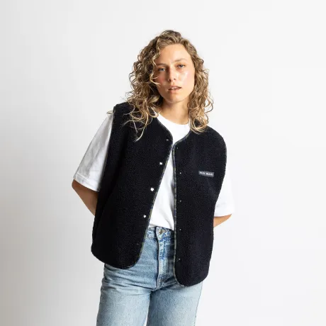 Teddy Fleece Vest - navy - VIVI MARI