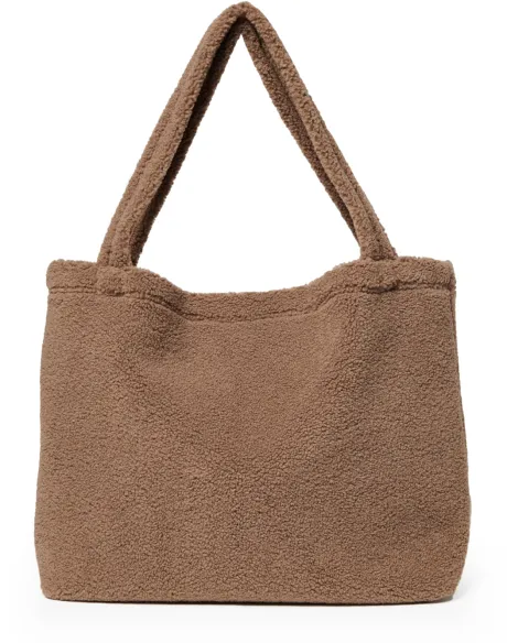 Braunes Teddy Mom-Bag | Studio Noos
