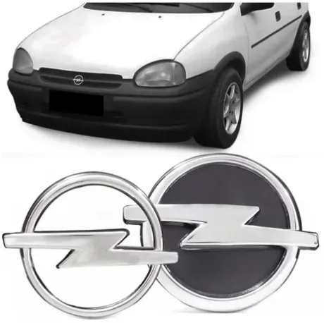 Kit Emblema Grade Mala Opel Corsa Hatch 94-99 2 Pecas Novo | Parcelamento sem juros