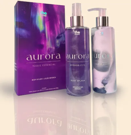 Kit Aurora: Body Splash + Loção Hidratante
