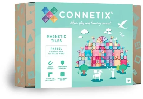 Connetix Magnetbausteine | Pastel Creative Pack | 120 Teile