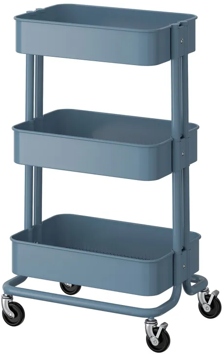 RÅSKOG Servierwagen, graublau, 35x45x77 cm - IKEA Deutschland