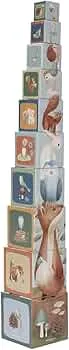 Little Dutch Forest Friends 7239 Stacking Cube Stacking Tower: Amazon.de: Toys