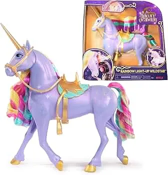 Unicorn Academy Light Magic Wildstar - 28 cm Interactive Unicorn from the Popular Netflix Series, with Light Effects and Music as well as Removable Bridle and Saddle, for Children from 4 Years: Amazon.de: Toys