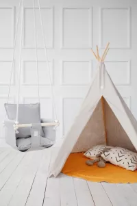 LIGHT GREY Indoor Stoffschwung. Geburtstag Weihnachtsbaby | Etsy