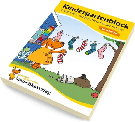 Kindergartenblock ab 4 Jahre - Verbinden, vergleichen, Fehler finden: Rätselblock ab 4 Jahre, Beschäftigung für Kinder (Übungshefte & -blöcke für Kindergarten, Vorschule und Einschulung, Band 622) : Bayerl, Linda, Dengl, Sabine: Amazon.de: Books