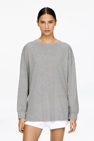 Langarmshirt – Grau – Damen – ARKET DE