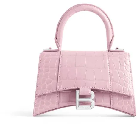 Borsa Hourglass Xs da Donna in Rosa | Balenciaga IT