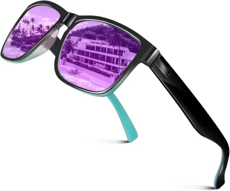 LINVO Polarisiert Sonnenbrille Herren Damen Verspiegelt Modisch UV400 Schutz Fahren Angeln CAT 3 CE : Amazon.de: Fashion