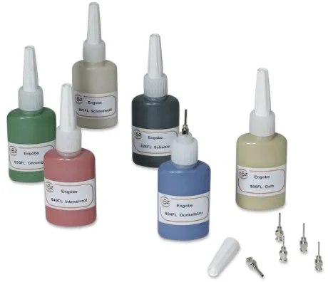 Engobenmalset flüssig Set 6 Farben | BSZ Keramikbedarf GmbH