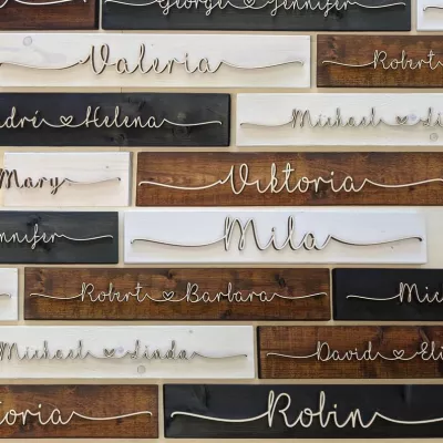 Personalisierte Hochzeitsgeschenk-Ideen Vintage-Holz | Etsy