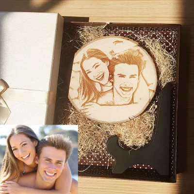 Personalisierter bunter Foto-Nachtlicht-Wecker